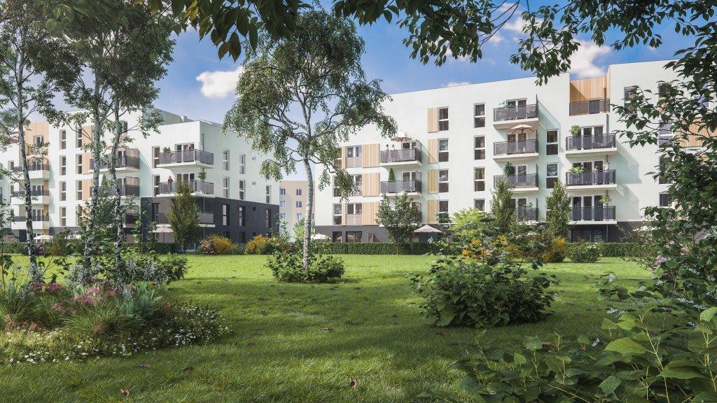 Visuel 3D extérieur de la nouvelle résidence à La Rochette